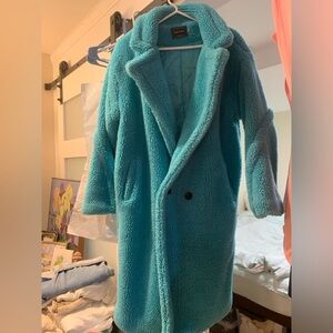 Teddy coat with quilted lining XL
